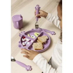 Lot de 3 couverts en silicone mrs. peacock