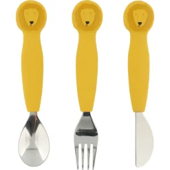 Lot de 3 couverts en silicone mr. lion