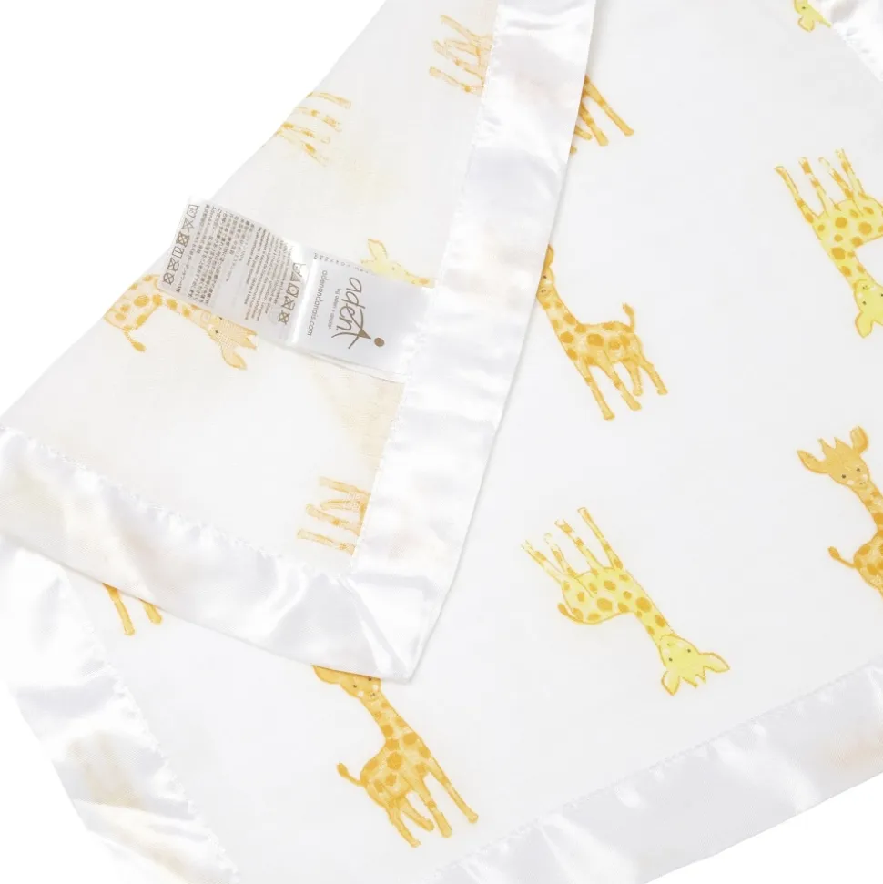 Lot de 2 couvertures-doudous en mousseline de coton safari babes