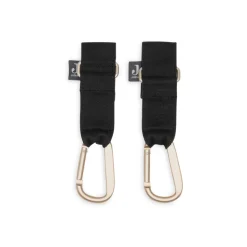 Lot de 2 crochets pour poussette noir