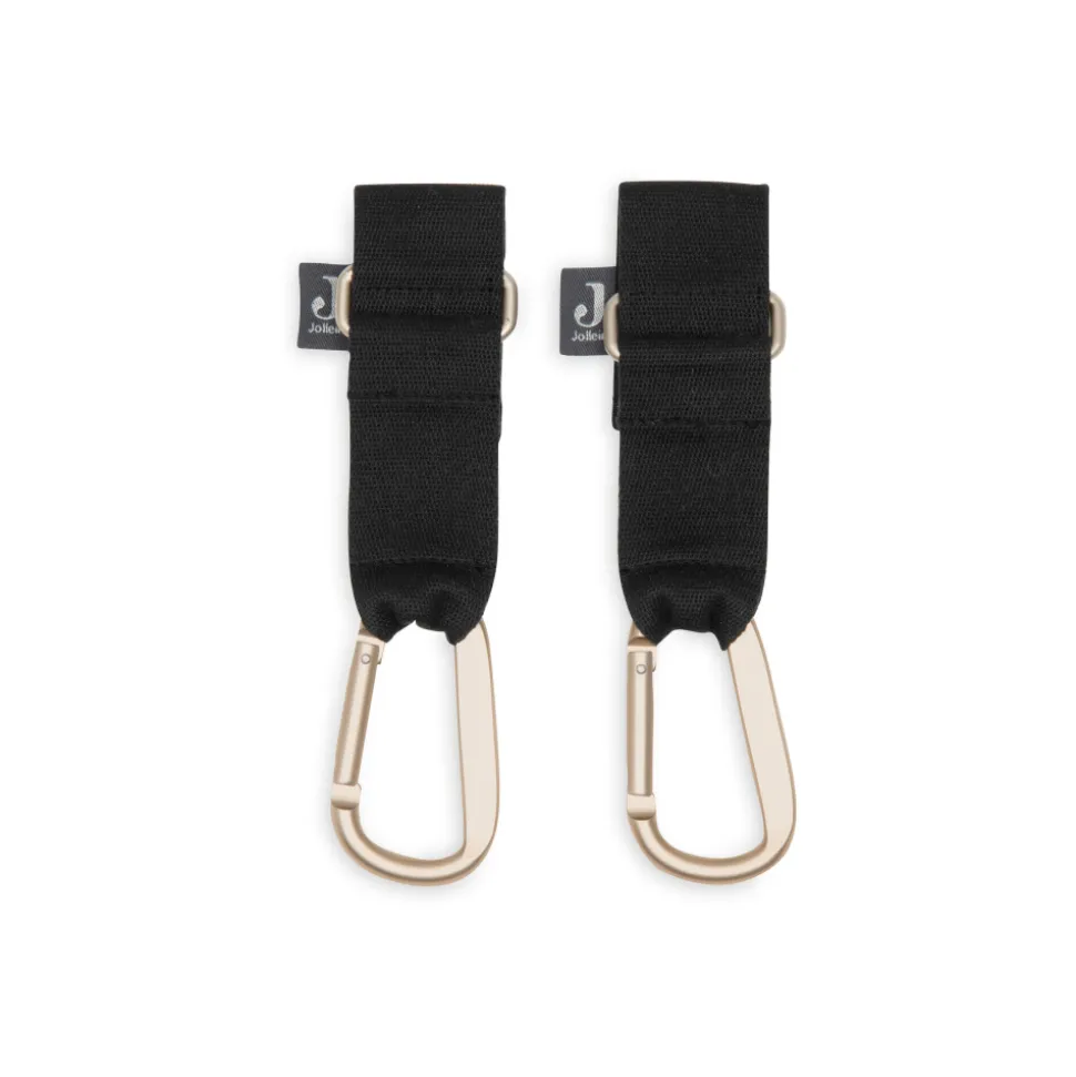 Lot de 2 crochets pour poussette noir
