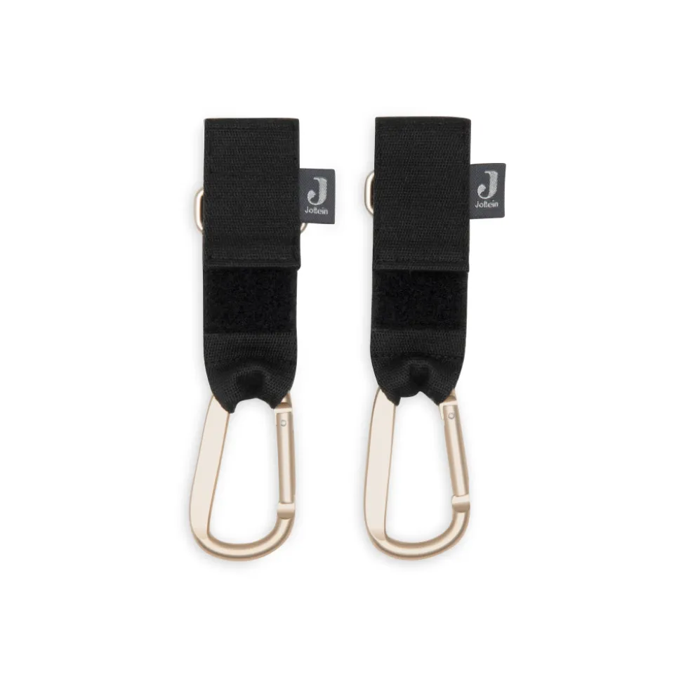 Lot de 2 crochets pour poussette noir