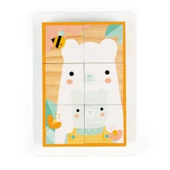 Lot de 6 cubes en bois pure