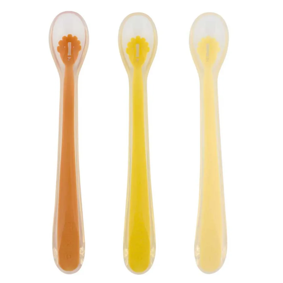 Lot de 3 cuillères d'alimentation pour bébé - mr. lion