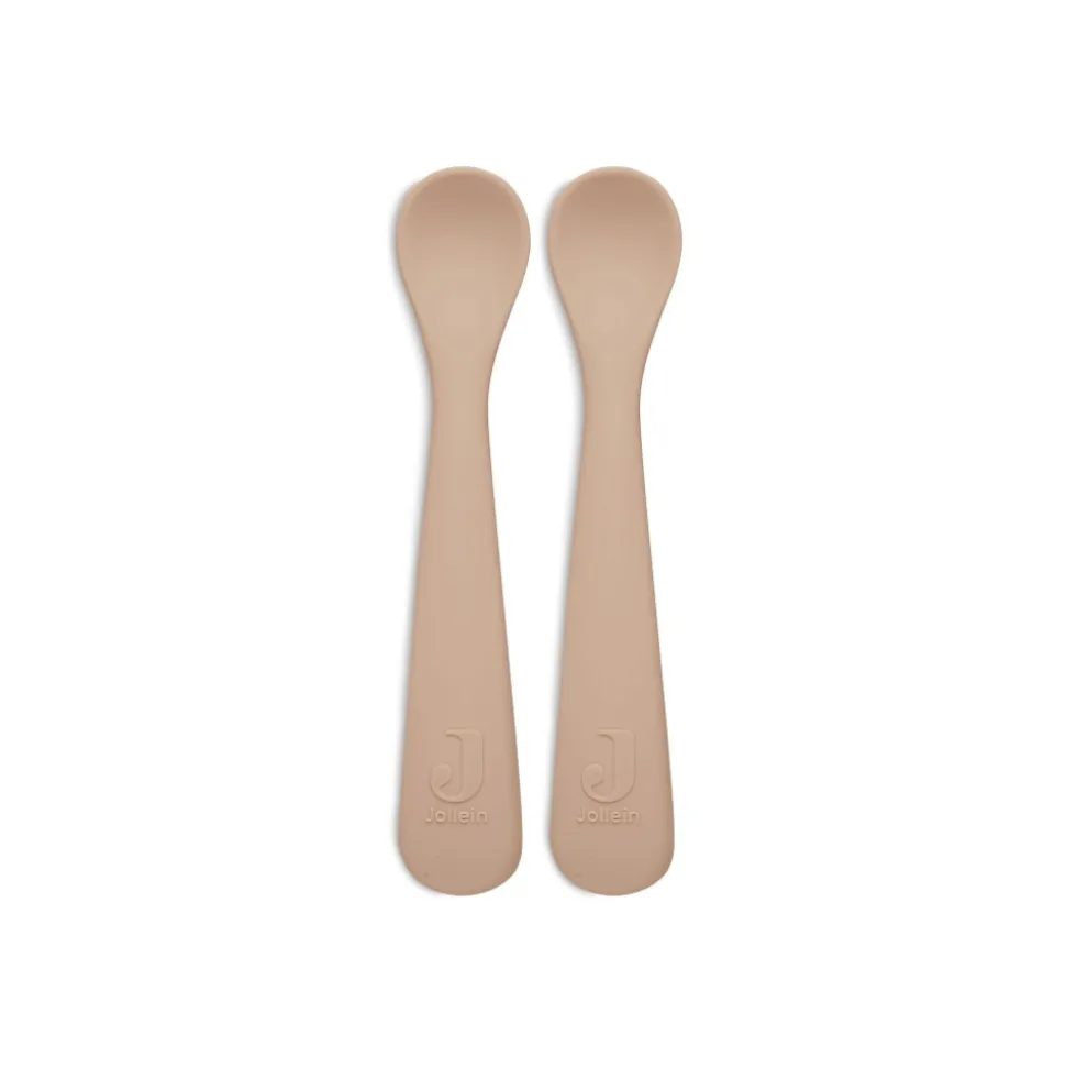 Lot de 2 cuillères souple silicone pale pink