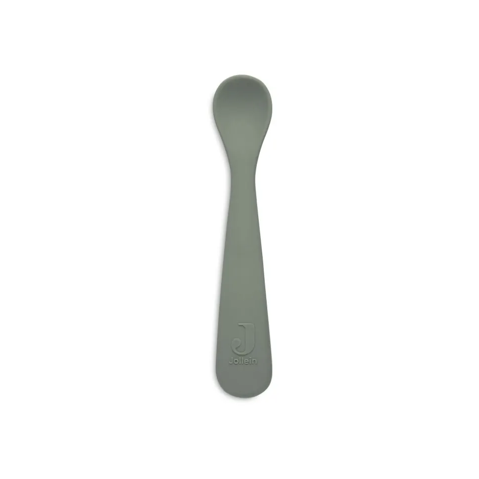 Lot de 2 cuillères souple silicone ash green