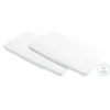 Lot de 2 draps housse pour lit parapluie iris 2 /calao blanc