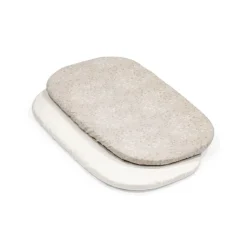 Lot de 2 draps housses pour matelas berceau snoozi