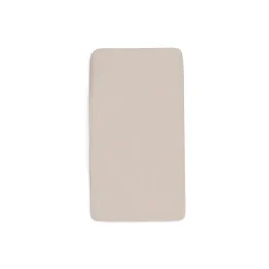 Lot de 2 draps housses 70 x 140 cm jersey oatmeal et sand