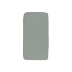 Lot de 2 draps housses 70 x 140 cm jersey sea green et ivory