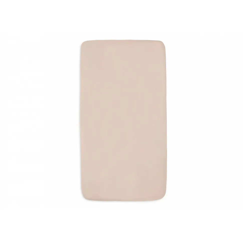 Lot de 2 draps housses 60x120 cm jersey wild rose et biscuit