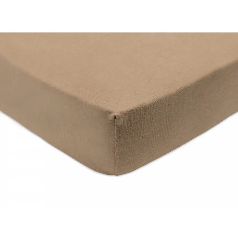 Lot de 2 draps housses 40x80 cm jersey wild rose et biscuit