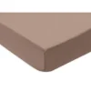 Lot de 2 draps housses 40x80 cm jersey milky coffee et ivory