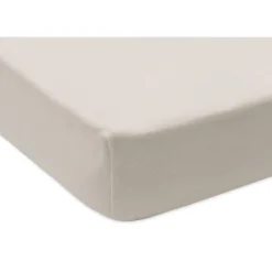 Lot de 2 draps housses 40x80 cm jersey milky coffee et ivory