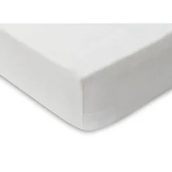 Lot de 2 draps housses 40x80 cm jersey ivoire