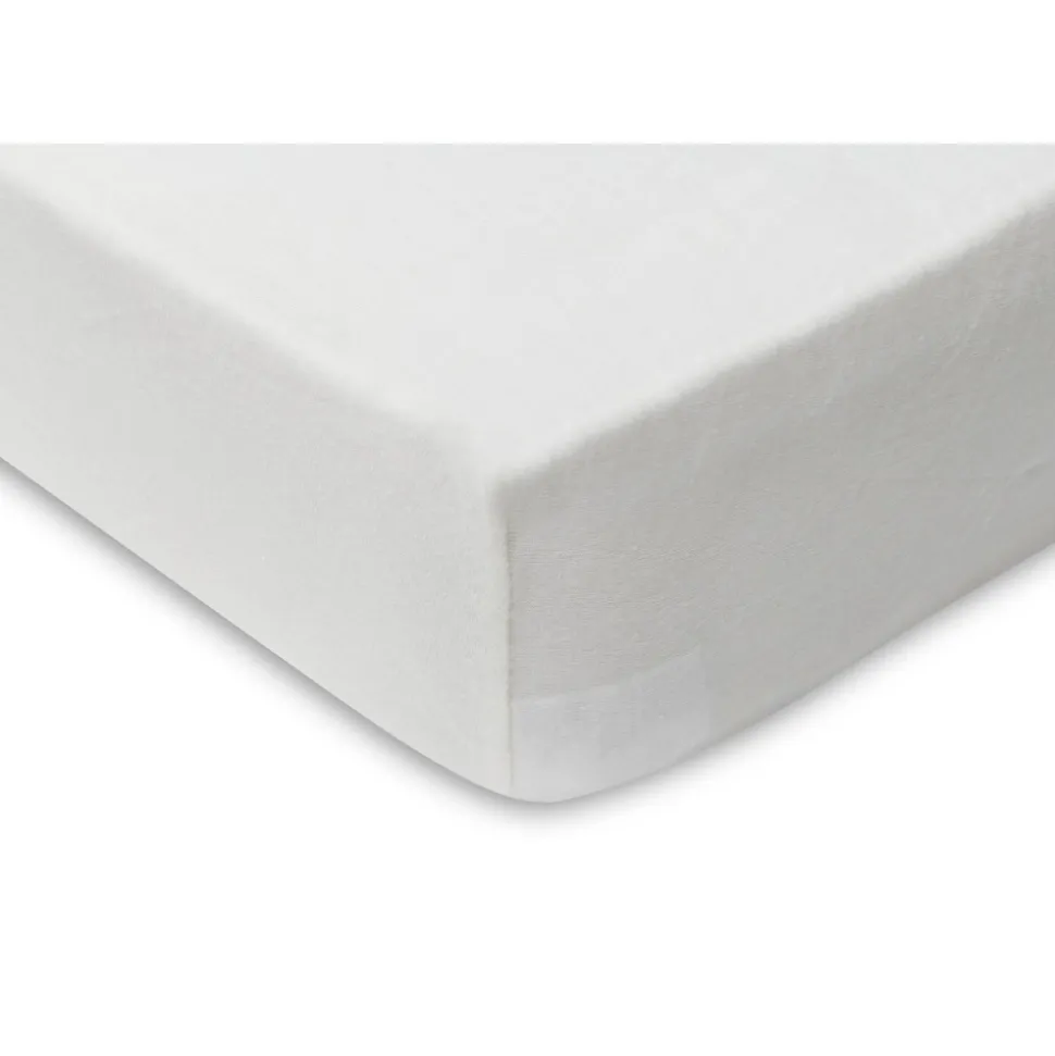 Lot de 2 draps housses 40x80 cm jersey ivoire