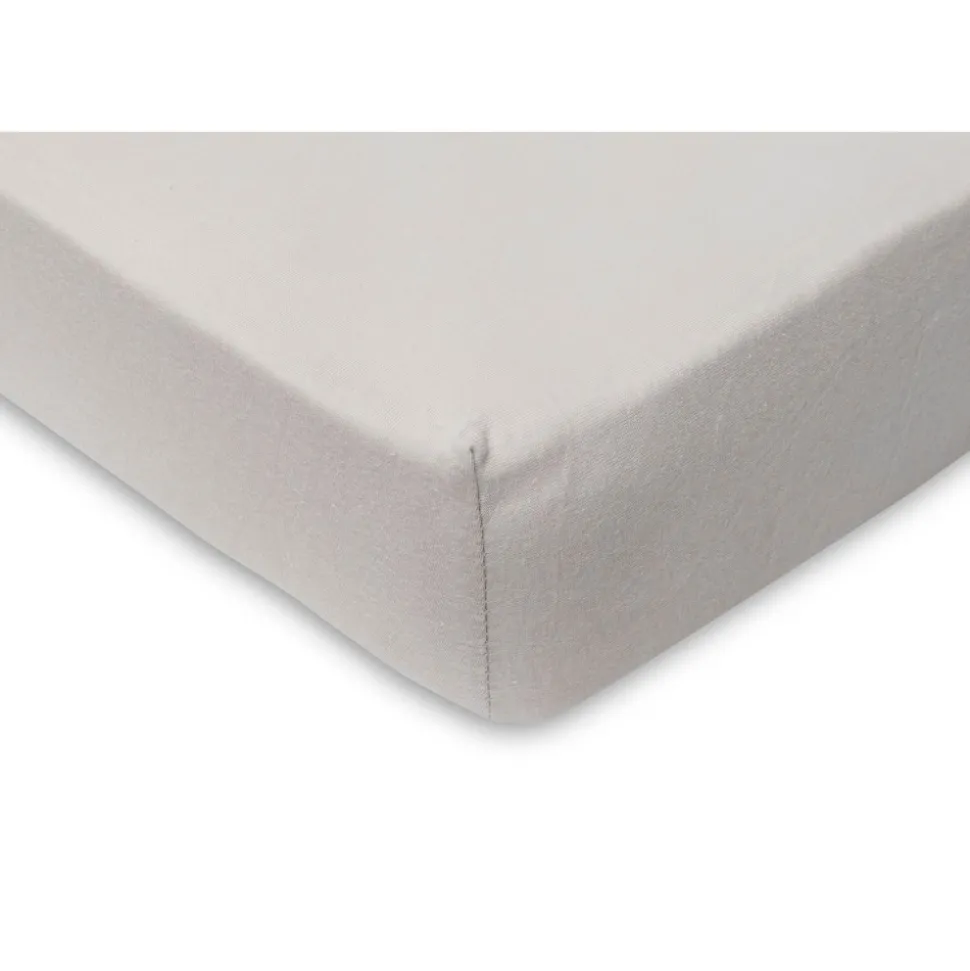 Lot de 2 draps housses 40x80 cm jersey nougat