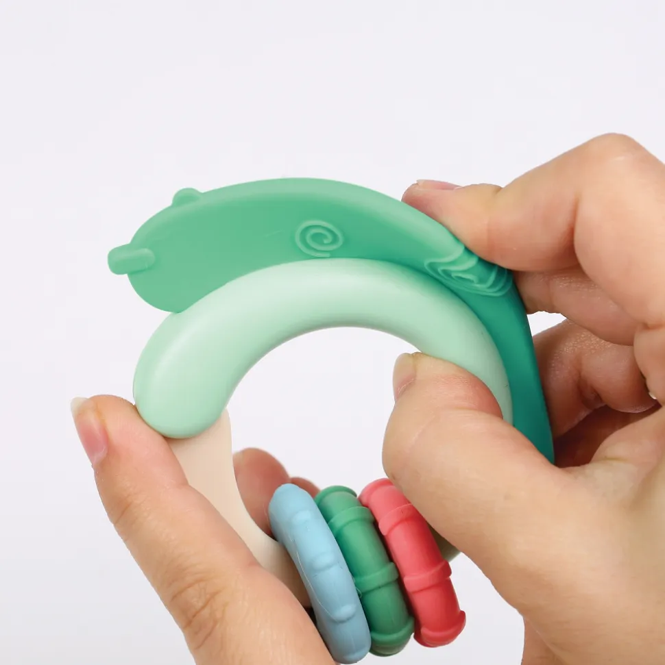 Lot de 3 hochets animaux