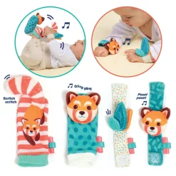 Lot de 4 hochets pour pieds & mains