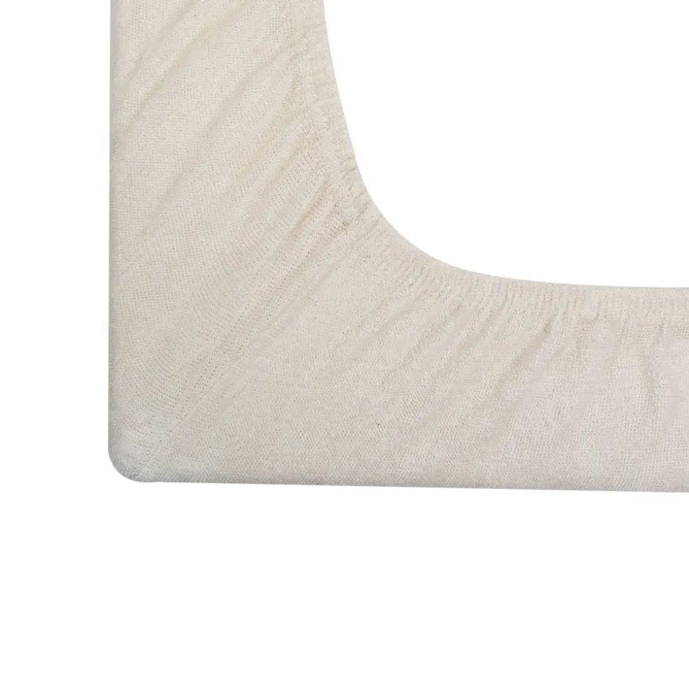 Lot de 2 housses de matelas à langer sable/vieux rose