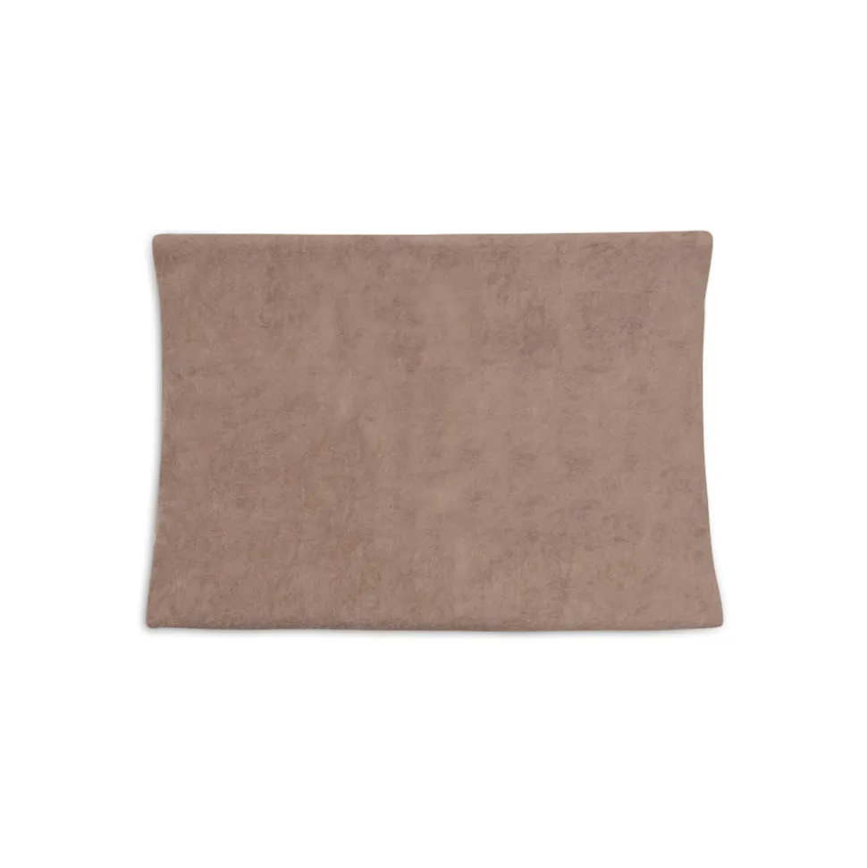 Lot de 2 housses matelas à langer éponge 50 x 70 cm milky coffee et ivory