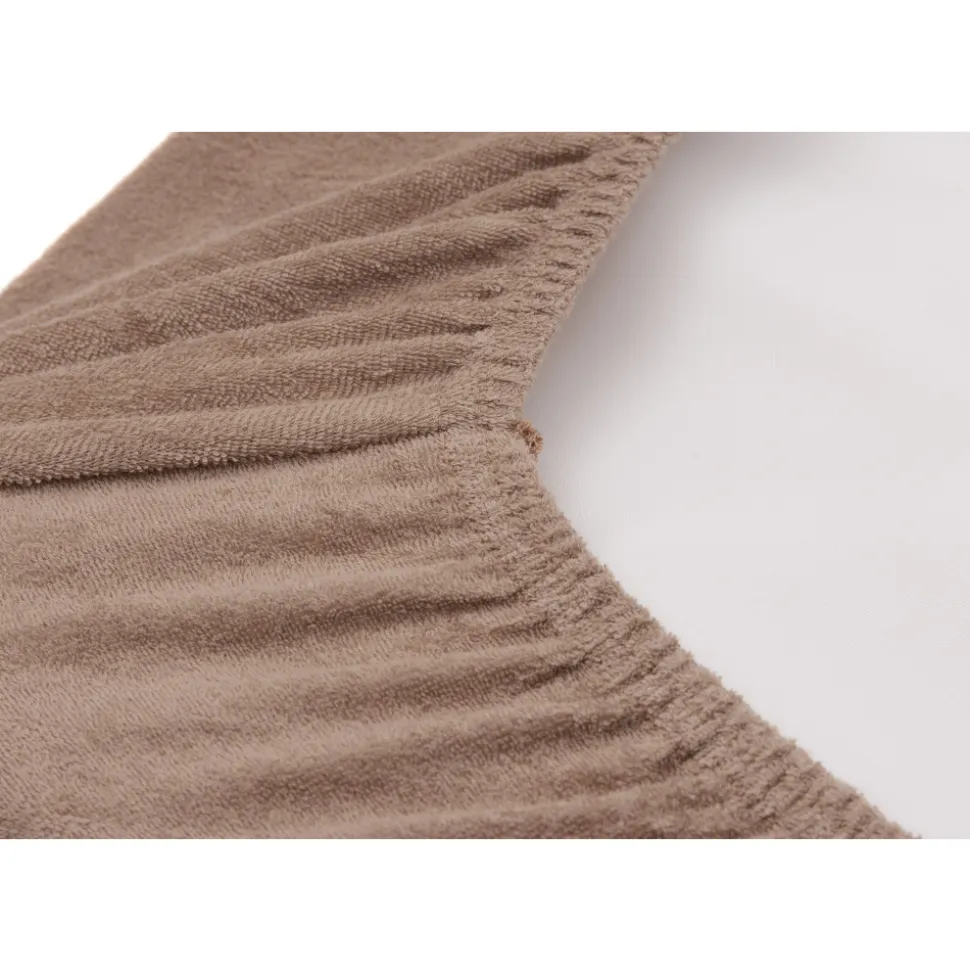 Lot de 2 housses matelas à langer éponge 50 x 70 cm milky coffee