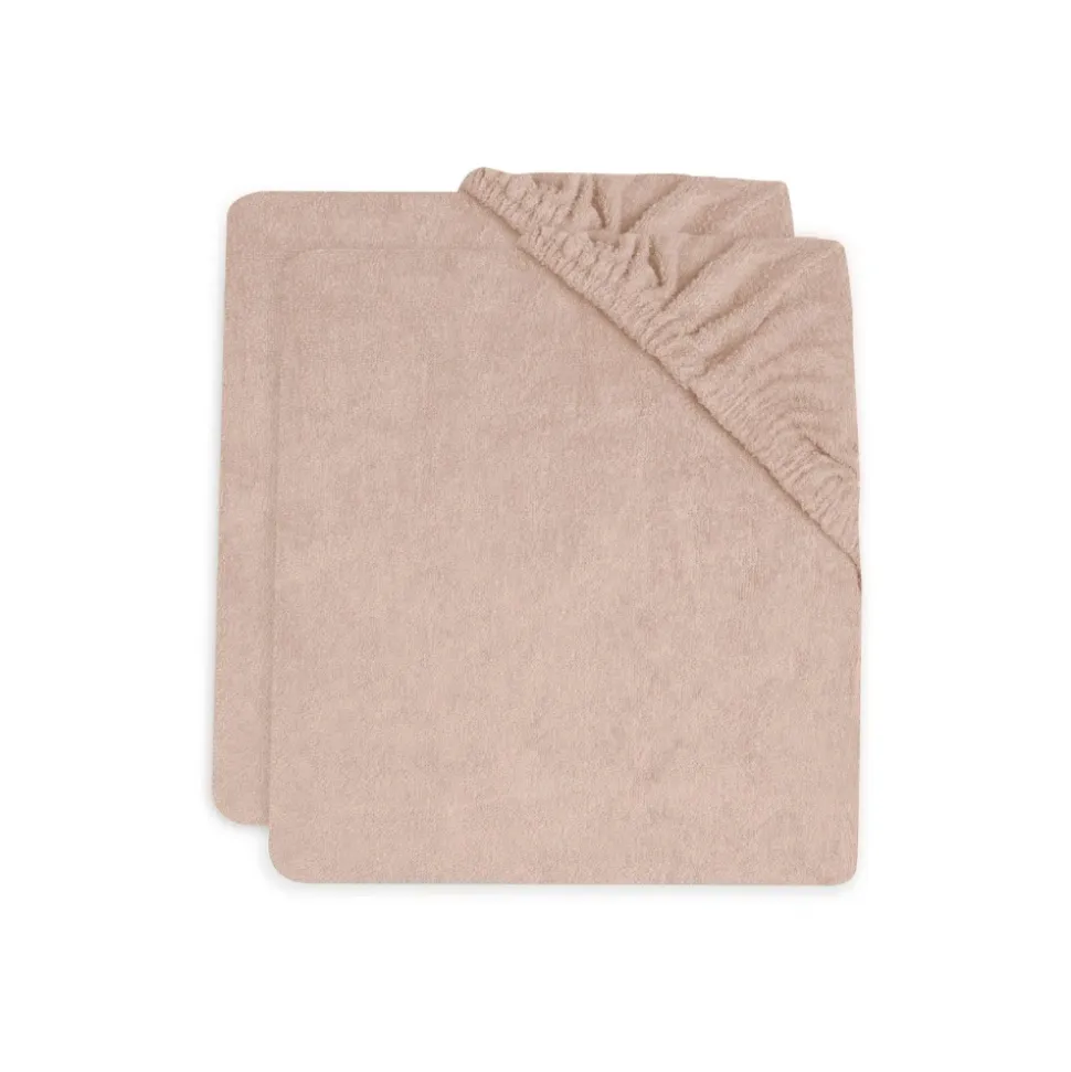 Lot de 2 housses matelas à langer éponge 50 x 70 cm wild rose