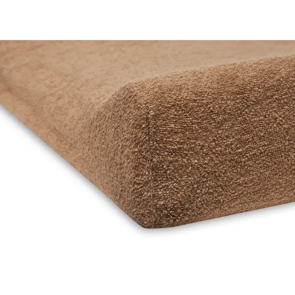 Lot de 2 housses matelas à langer éponge 50 x 70 cm biscuit