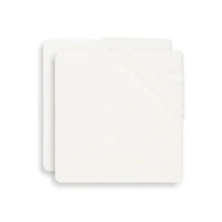 Lot de 2 housses matelas à langer éponge 50 x 70 cm ivoire