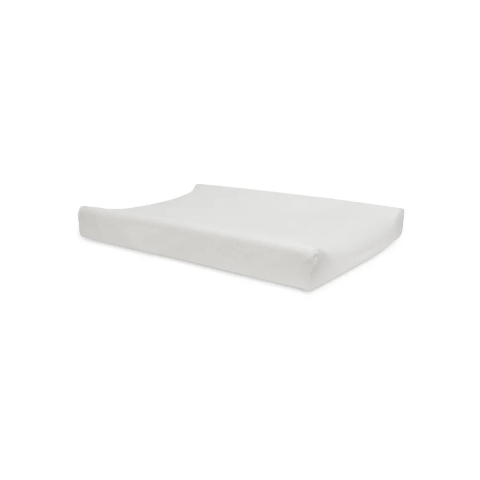Lot de 2 housses matelas à langer éponge 50 x 70 cm ivoire et nougat