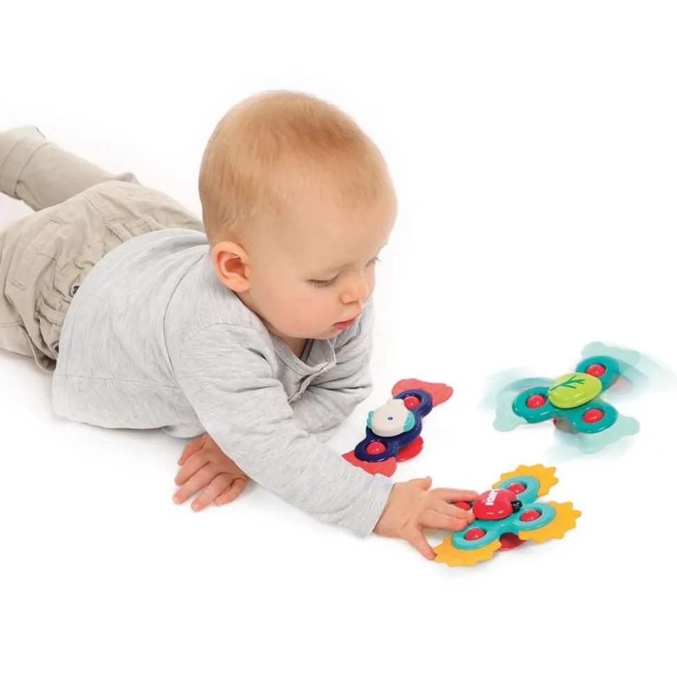 Lot de 3 jouets rotatifs baby spinners