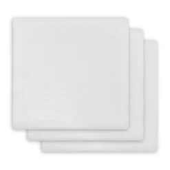 Lot de 3 langes coton hydrophile 70x70 cm white