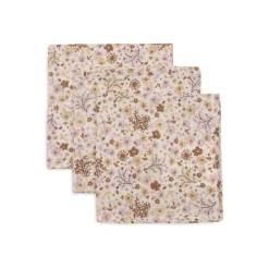 Lot de 3 langes en coton 31 x 31 cm flower fairies