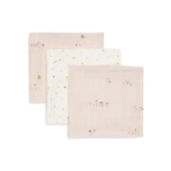 Lot de 3 langes en coton 31 x 31 cm pretty picnic