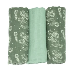 Lot de 3 langes feuille