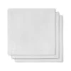 Lot de 3 langes gaze de coton blanc 31cm x 31cm