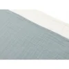 Lot de 4 langes gaze de coton 70 x 70 cm sea green & ivoire