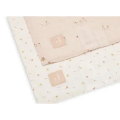 Lot de 2 langes gaze de coton 115 x 115 cm pretty picnic