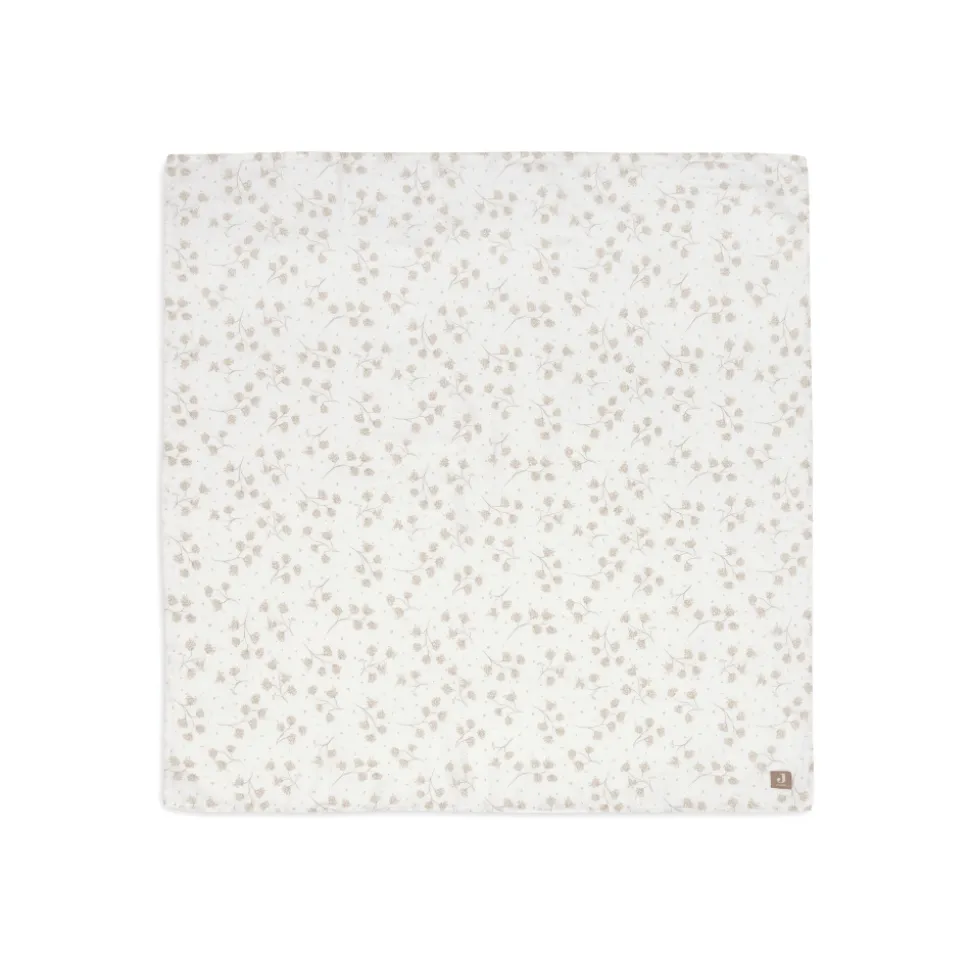 Lot de 2 langes gaze de coton 115 x 115 cm leafy dreams
