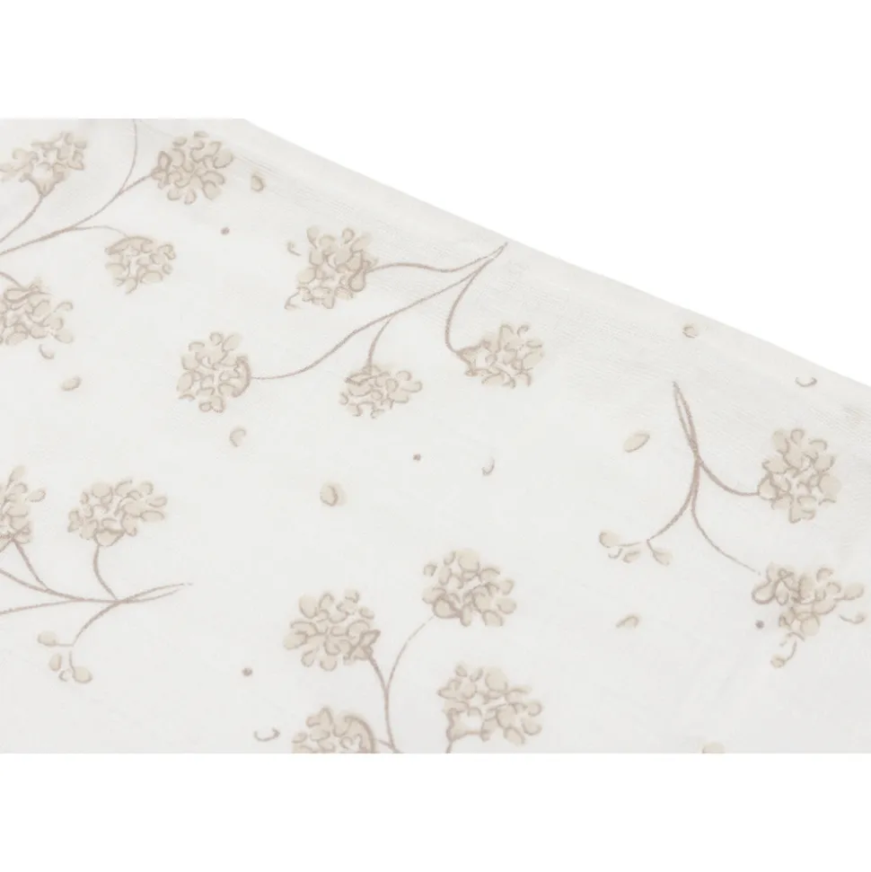 Lot de 4 langes gaze de coton 70 x 70 cm wild rose et ivoire