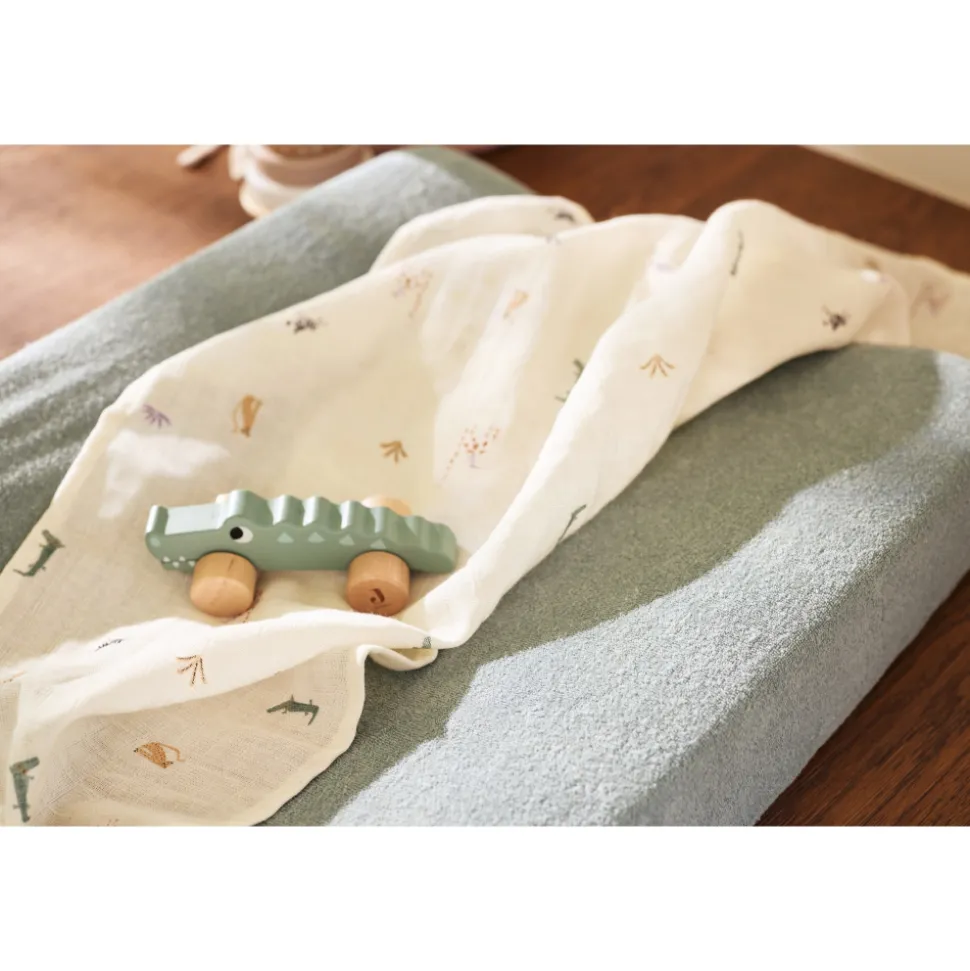 Lot de 2 langes gaze de coton 115 x 115 cm jungle jambo