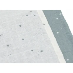 Lot de 3 langes gaze de coton 70 x 70 cm twinkling sea green