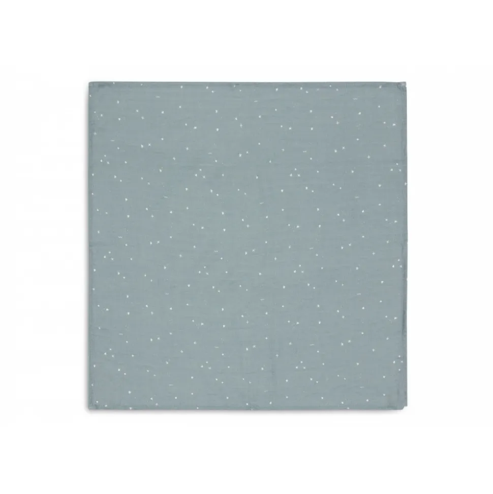Lot de 3 langes gaze de coton 70 x 70 cm twinkling sea green