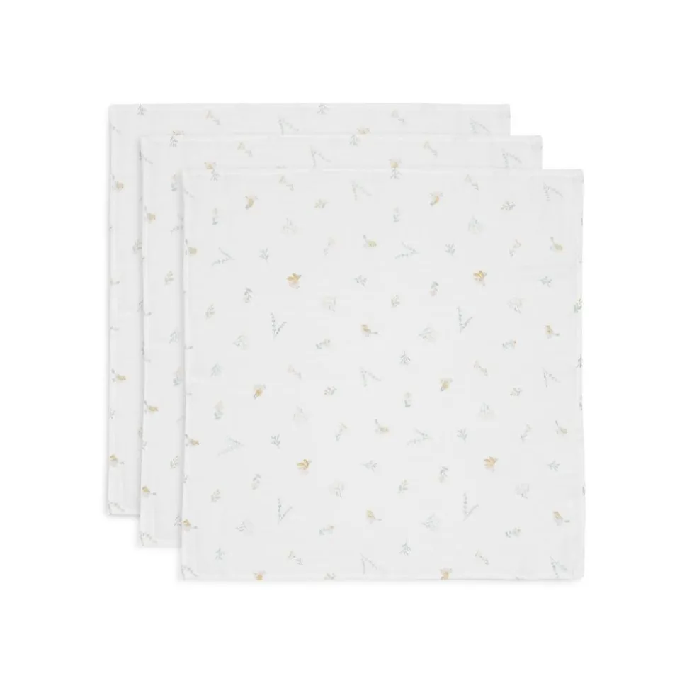 Lot de 3 langes gaze de coton 70 x 70 cm lovely birds