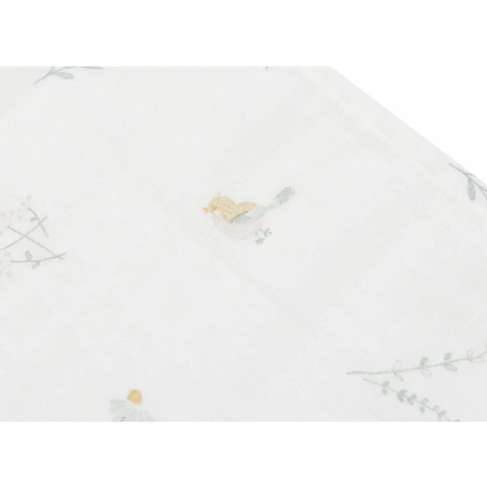 Lot de 3 langes gaze de coton 70 x 70 cm lovely birds