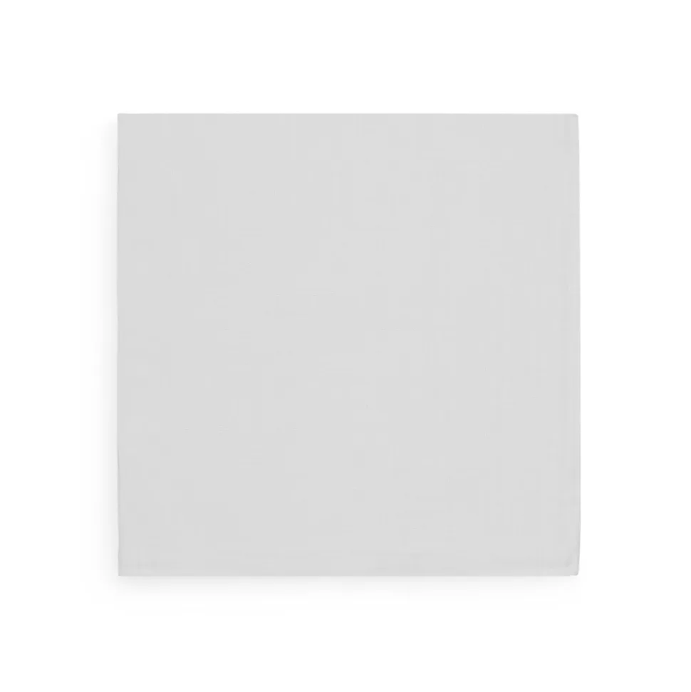 Lot de 2 langes gaze de coton 115 x 115 cm blanc