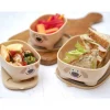 Lot de 3 lunch box empilables bentomal beige chien