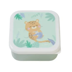 Lot de 3 lunch box enfant vert