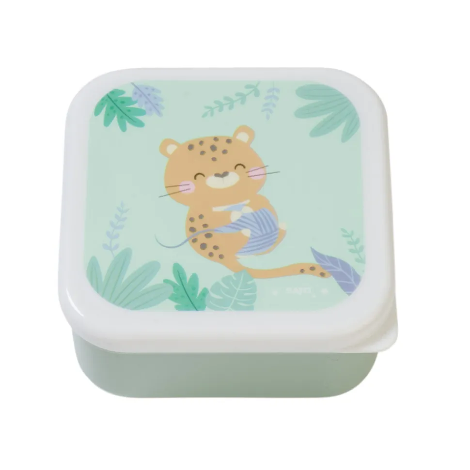 Lot de 3 lunch box enfant vert