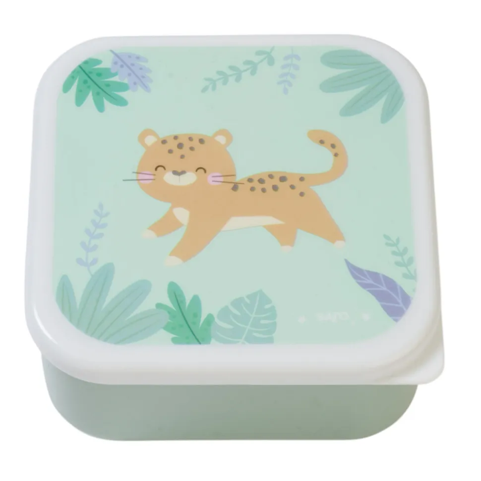 Lot de 3 lunch box enfant vert